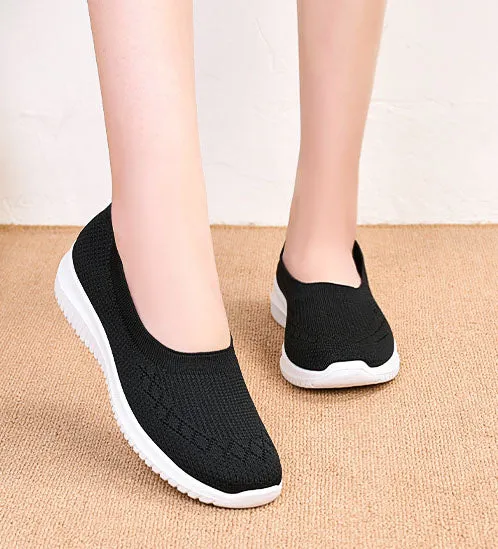 Durable and Soft Solid Slip-On Sneakers for Casual Wear