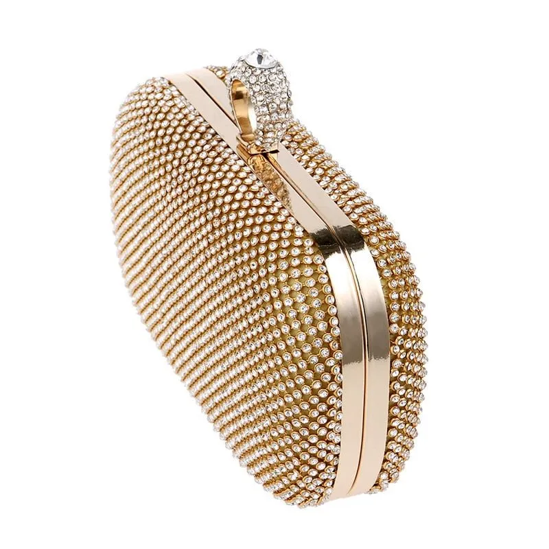 Evening Clutch Bags Diamond With Chain