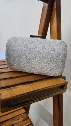 Fabric clutch bag