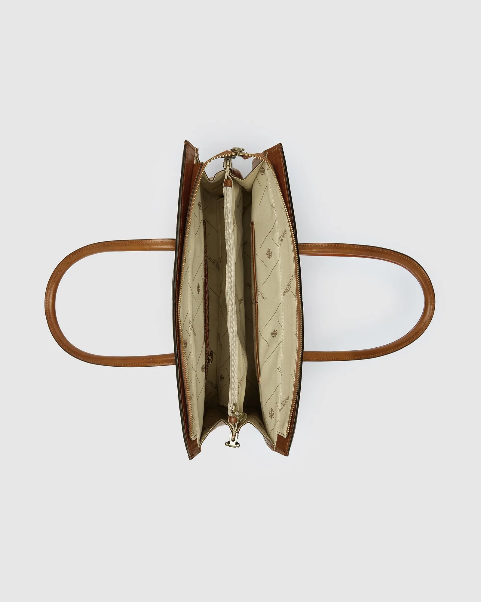 Florence Tan - Leather Women Tote/Work bag
