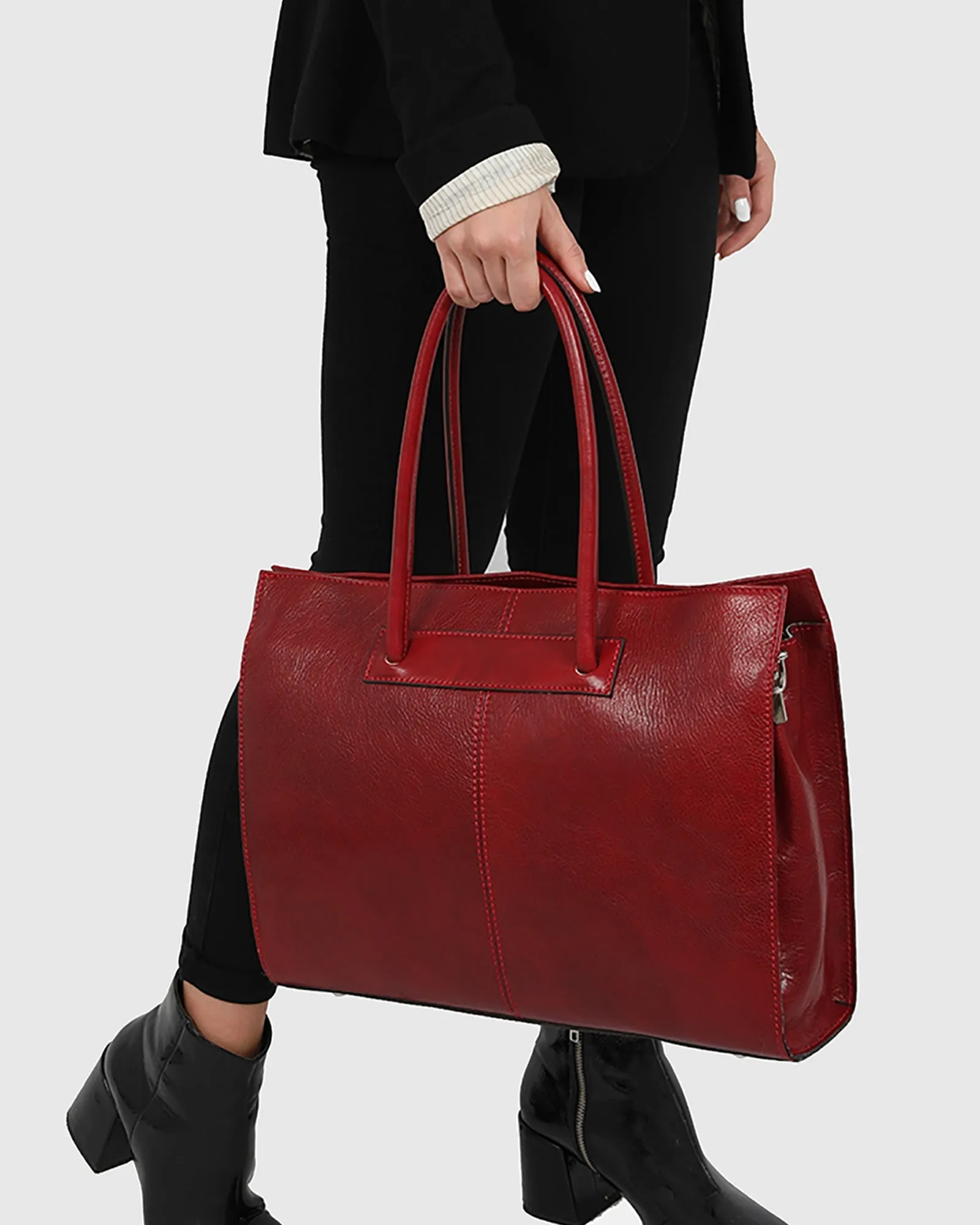 Florence Tan - Leather Women Tote/Work bag