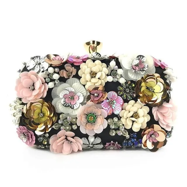 Flower Evening Bags Wedding Party Clutches