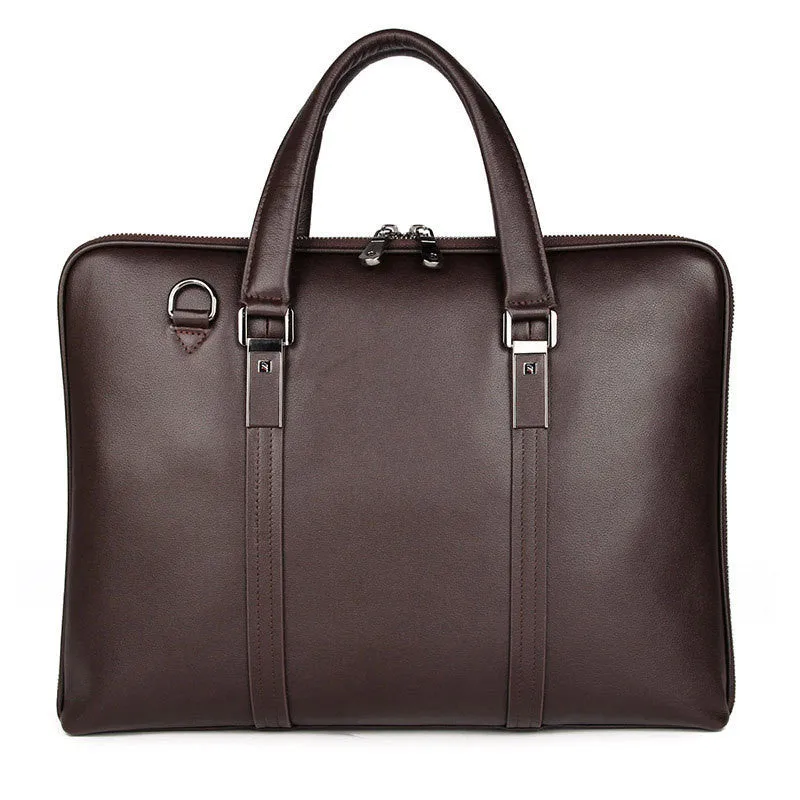 Gentleman Style Leather Men's Bags Business Bag Briefcases Men's Handbags Atmospheric And Stable Handbags