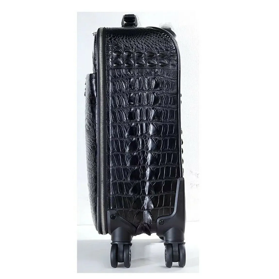 Genuine Crocodile Leather Luggage Bag Business Trolley Briefcase Travel Bag 20"