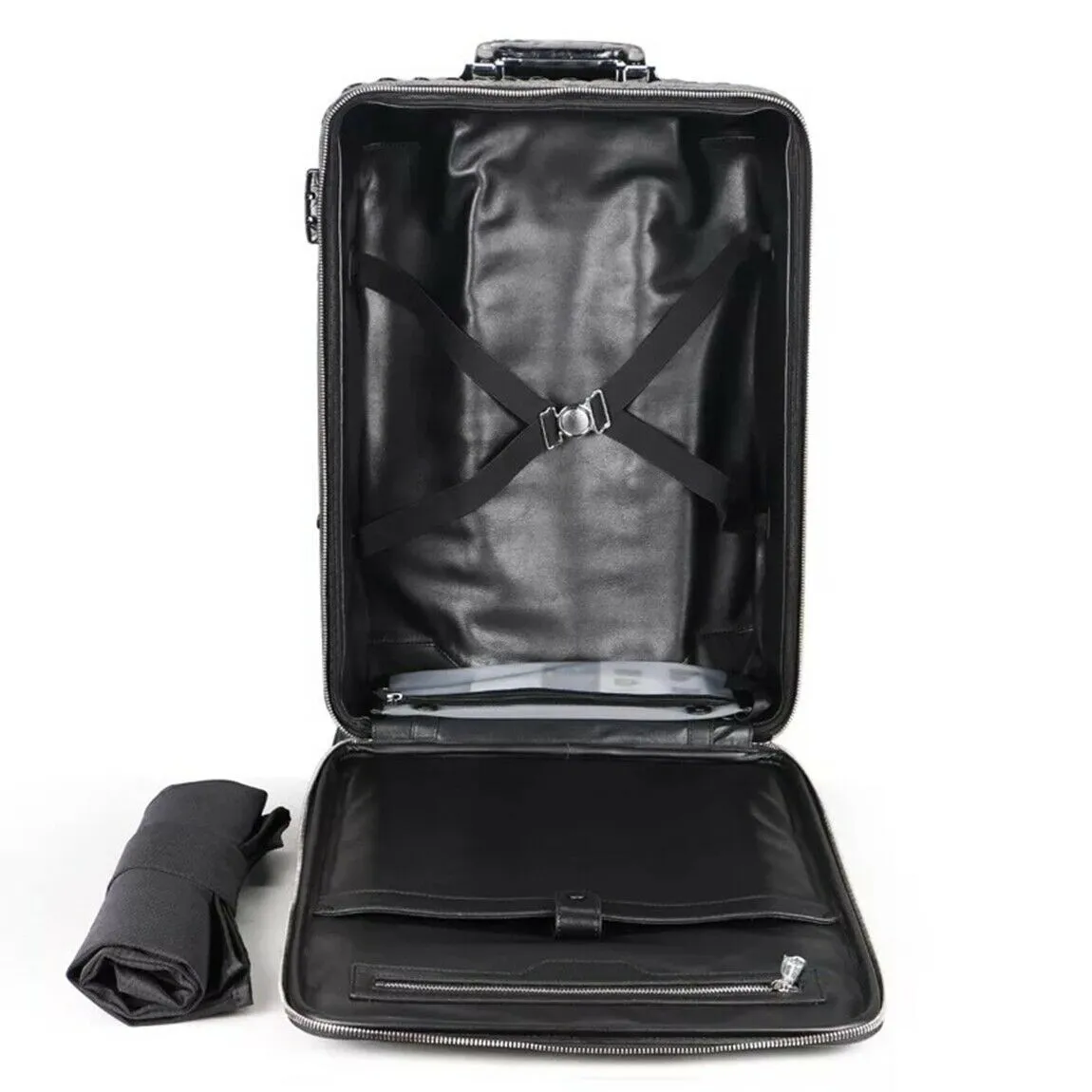 Genuine Crocodile Leather Luggage Bag Business Trolley Briefcase Travel Bag 20"