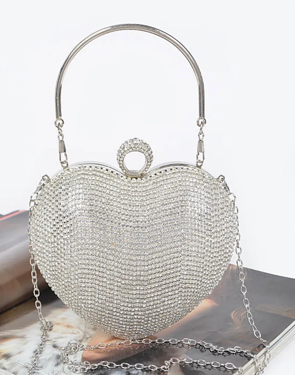 GLAM HEART CLUTCH