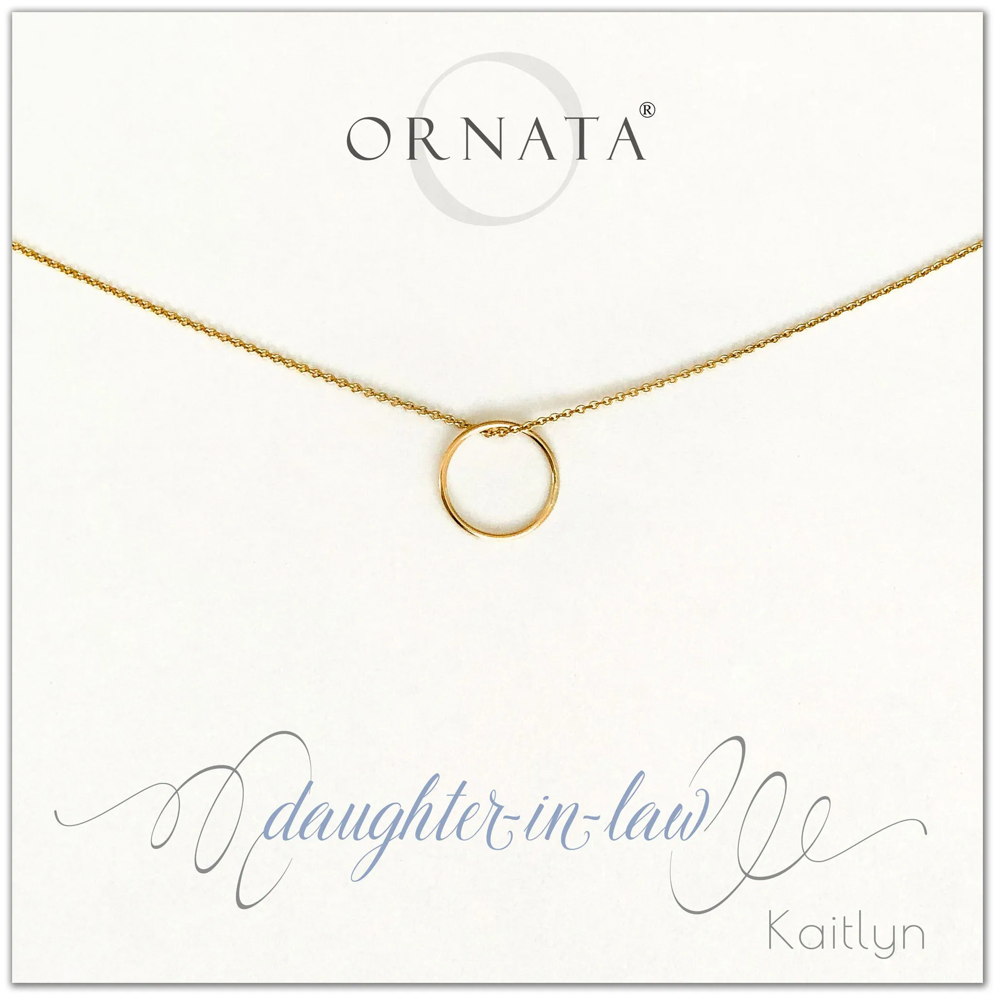 Gold Filled “Daughter-In-Law” Generations Necklace