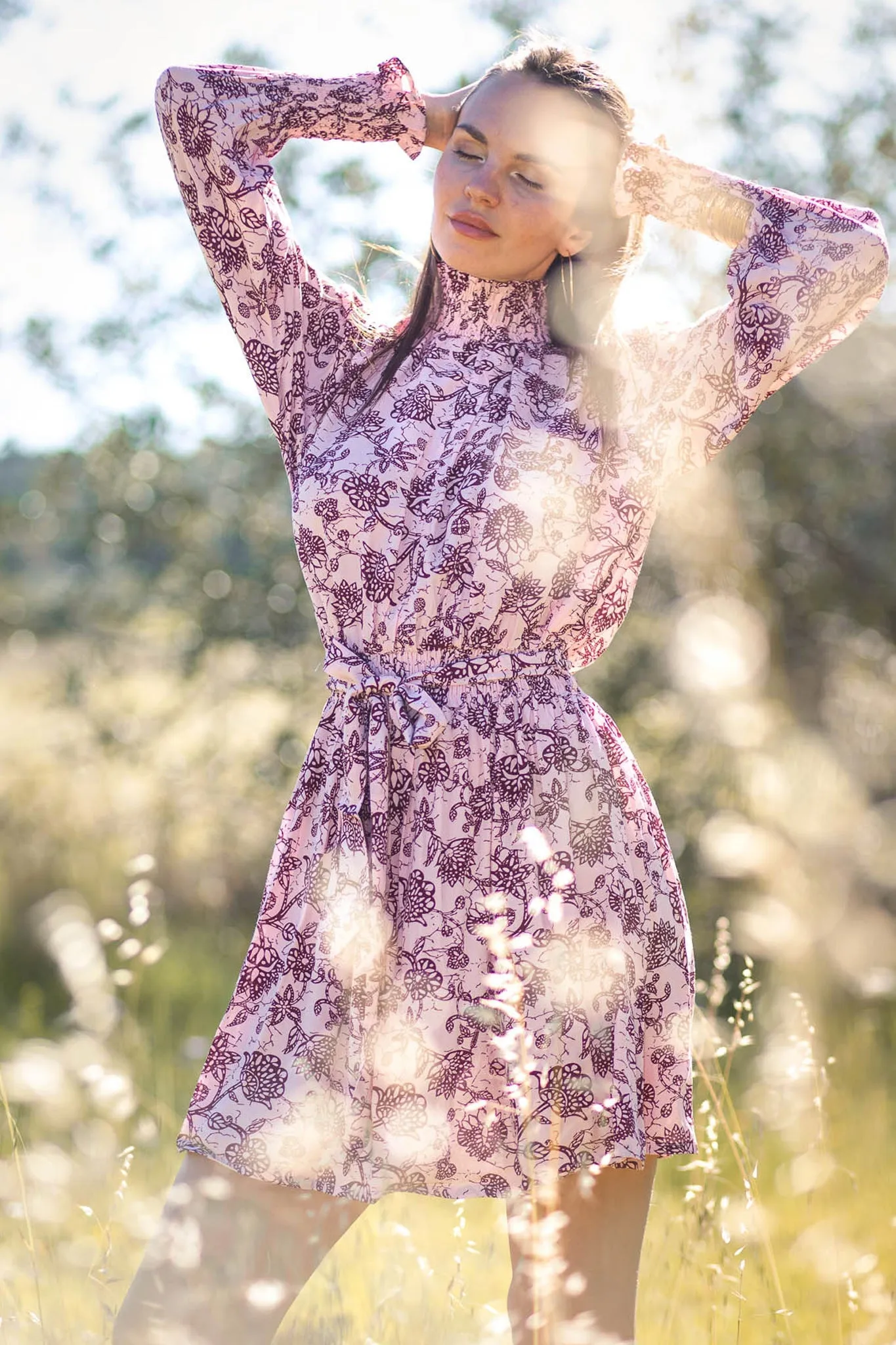 Greg Mini Dress - Rosee Pink