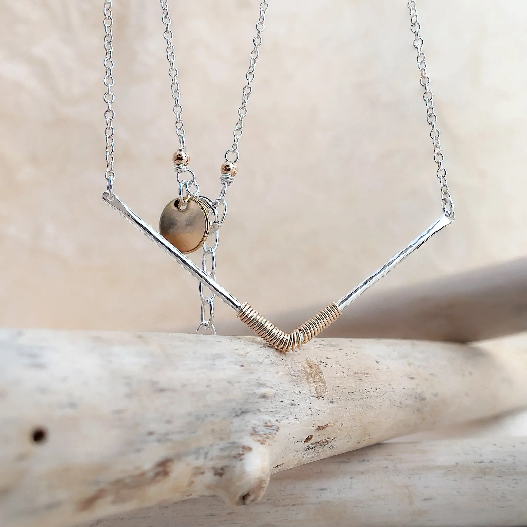 HELIX Chevron Necklace