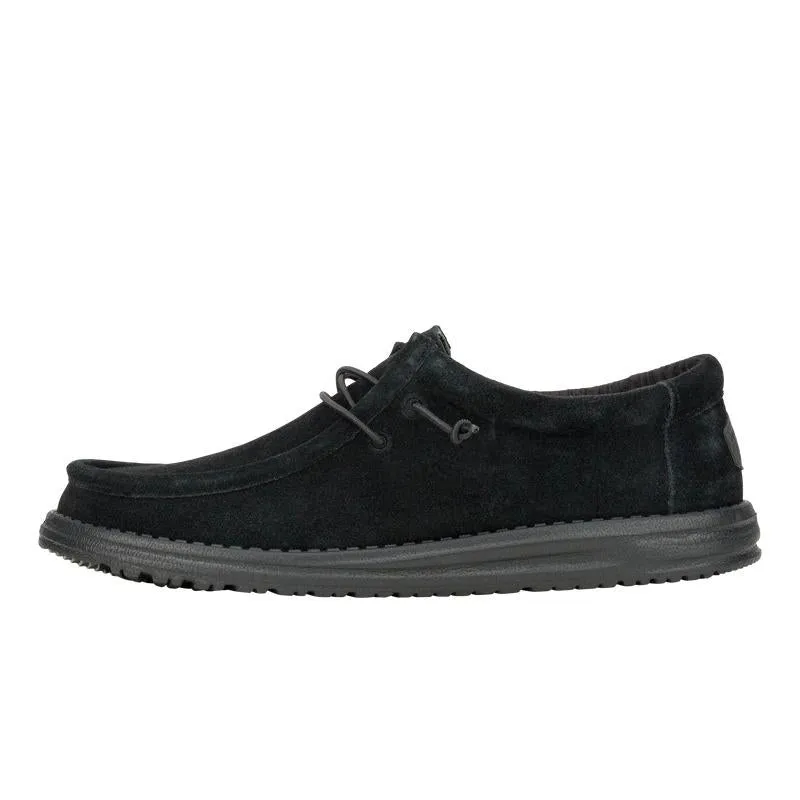 Hey Dude Mens Wally Suede Lightweight Slip On Shoes