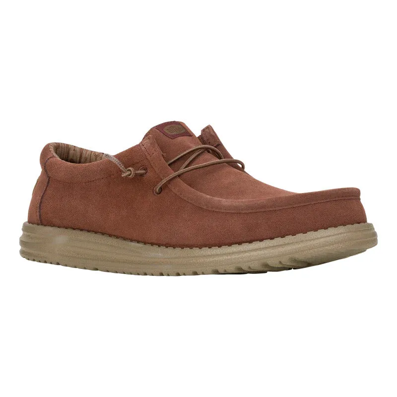 Hey Dude Mens Wally Suede Lightweight Slip On Shoes