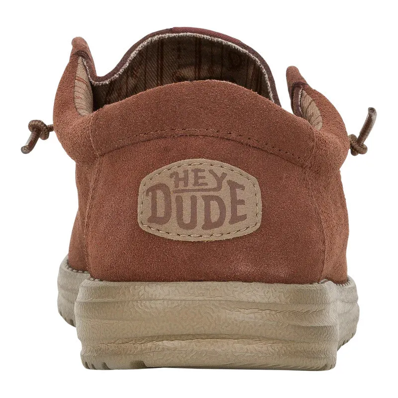 Hey Dude Mens Wally Suede Lightweight Slip On Shoes