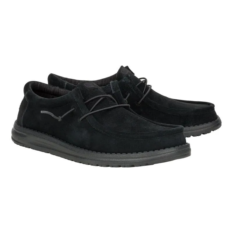 Hey Dude Mens Wally Suede Lightweight Slip On Shoes