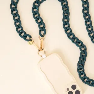 Hold the Phone Crossbody Chain | Hunter Green