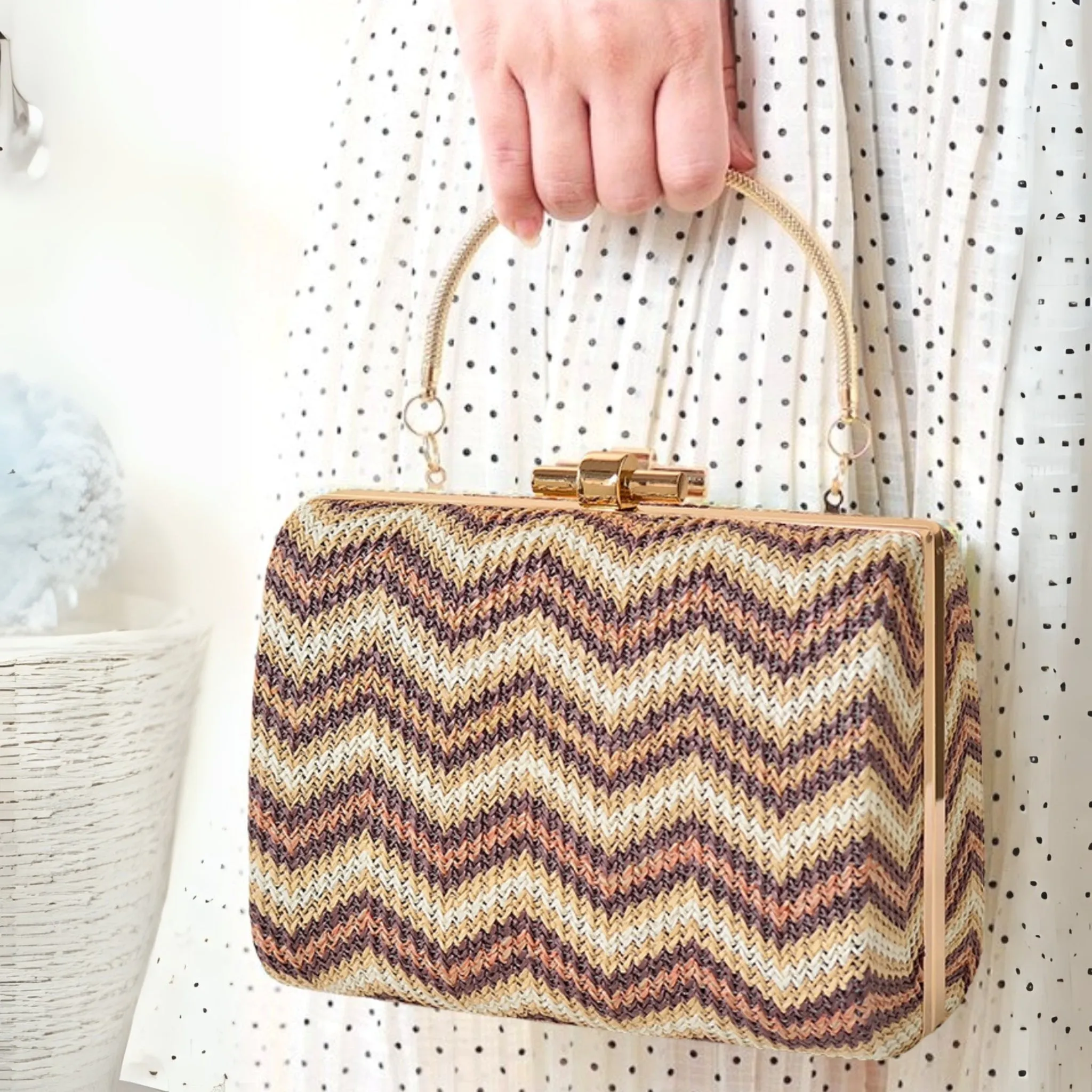 Iconic Clutches -Brown