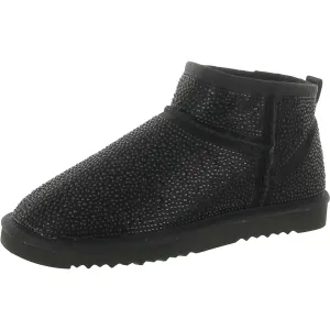 INC Womens Ariee Faux Fur Ankle Winter & Snow Boots Black 7 Medium (B,M)