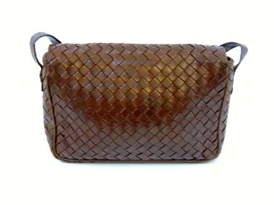 Intrecciato Leather Crossbody Bag