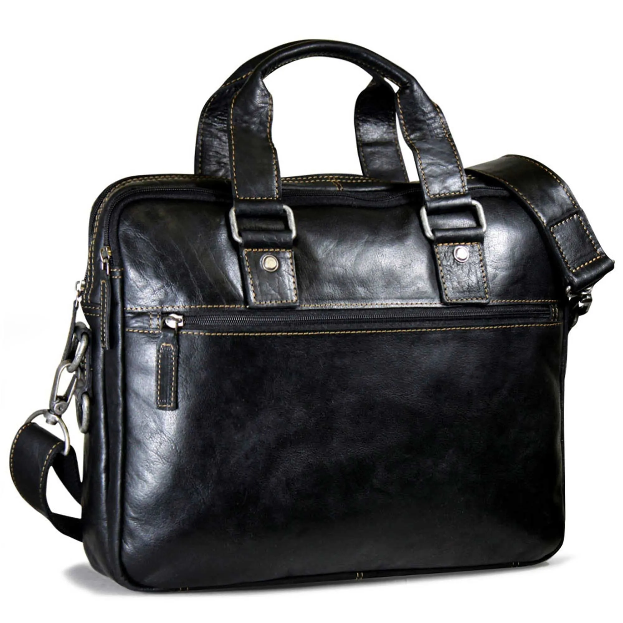 Jack Georges Voyager Professional Zippered Briefcase Bag