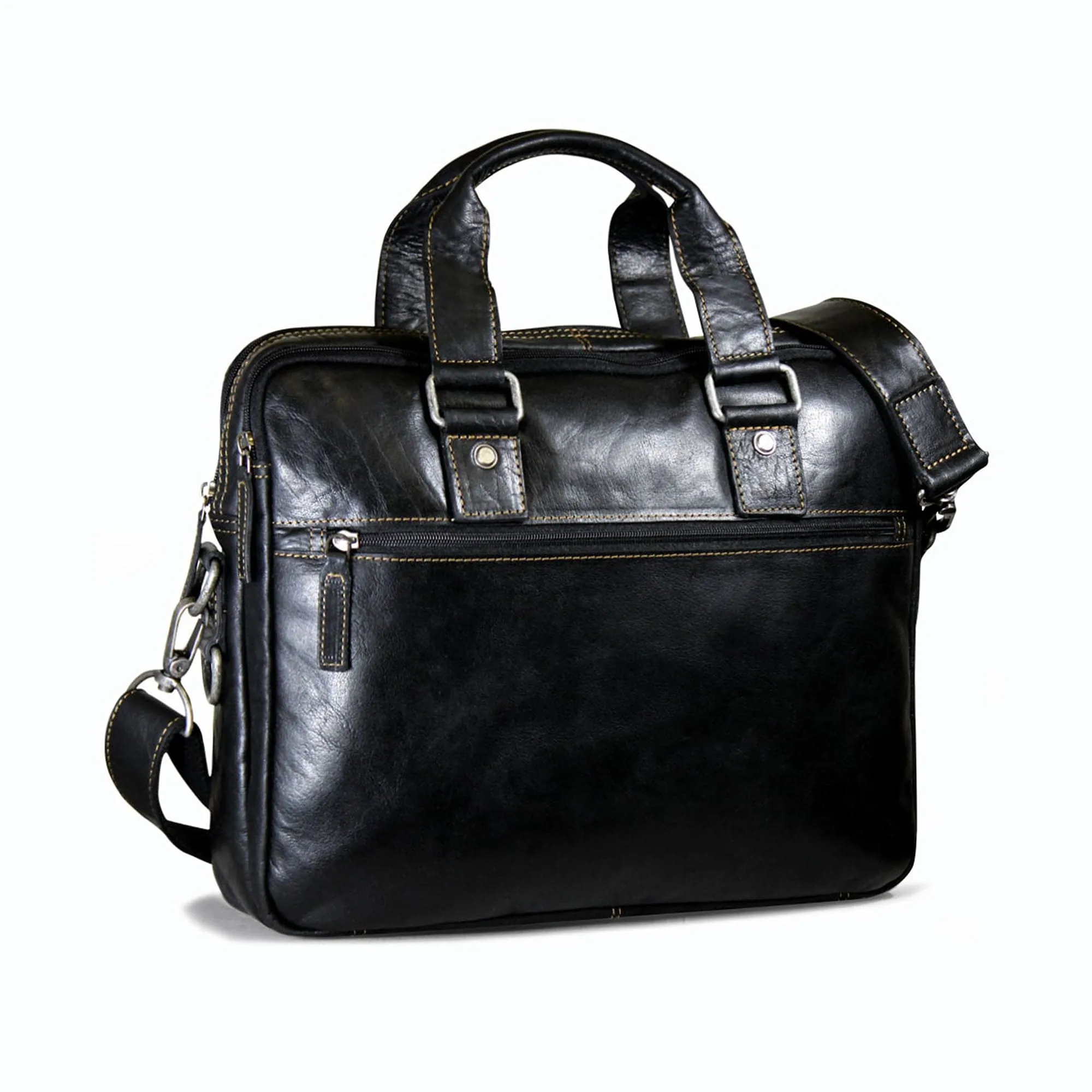 Jack Georges Voyager Professional Zippered Briefcase Bag
