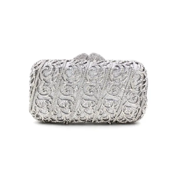 Jayla metallic clutch bag
