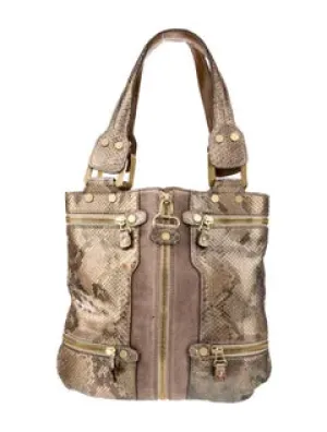 Jimmy Choo "Snake Print Shoulder Bag"