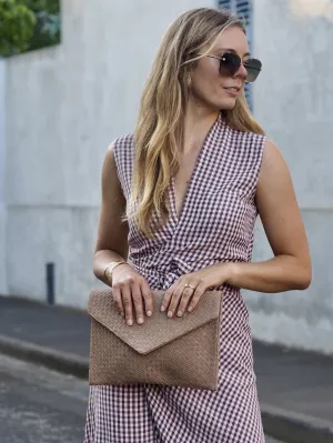 Joanie Envelope Clutch | Taupe