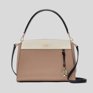 KATE SPADE Madison Medium Top Handle Satchel Toasted Hazelnut Multi RB-KK286