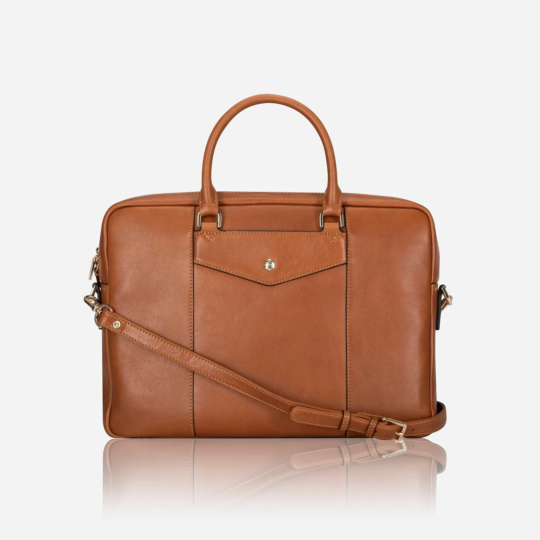 Ladies 13" Laptop Bag, Tan