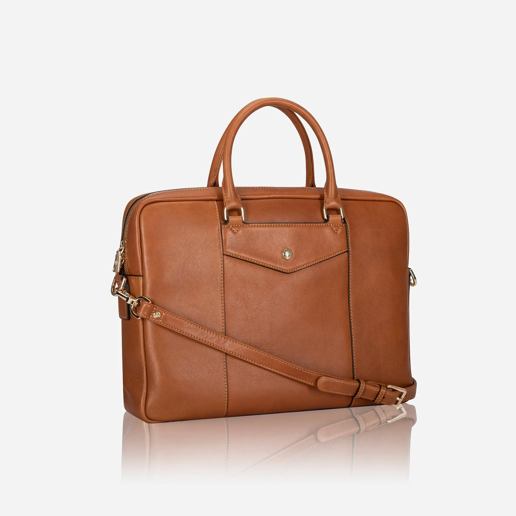 Ladies 13" Laptop Bag, Tan
