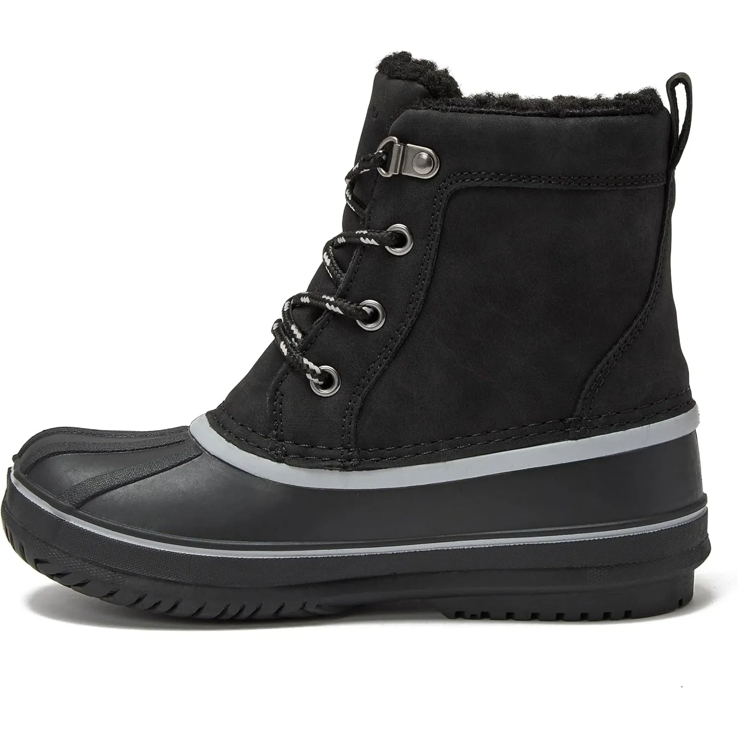 Lands' End Wynn Snow Boots for Kids - Insulated Waterproof Winter Snow Duck Boots for Boys and Girls - Little Kid and Big Kid Size 1 to 7 - Boys and Girls Snow Boots