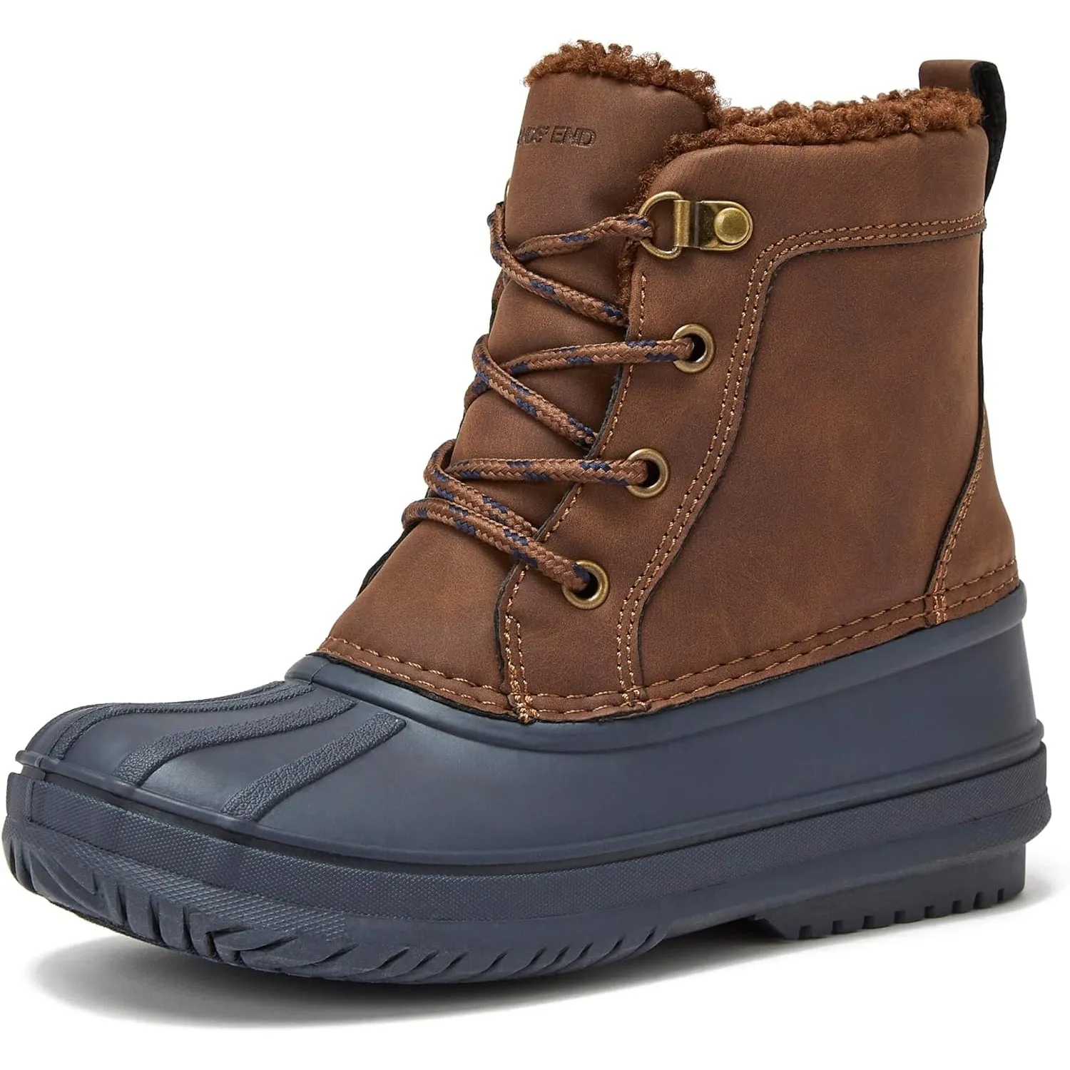 Lands' End Wynn Snow Boots for Kids - Insulated Waterproof Winter Snow Duck Boots for Boys and Girls - Little Kid and Big Kid Size 1 to 7 - Boys and Girls Snow Boots
