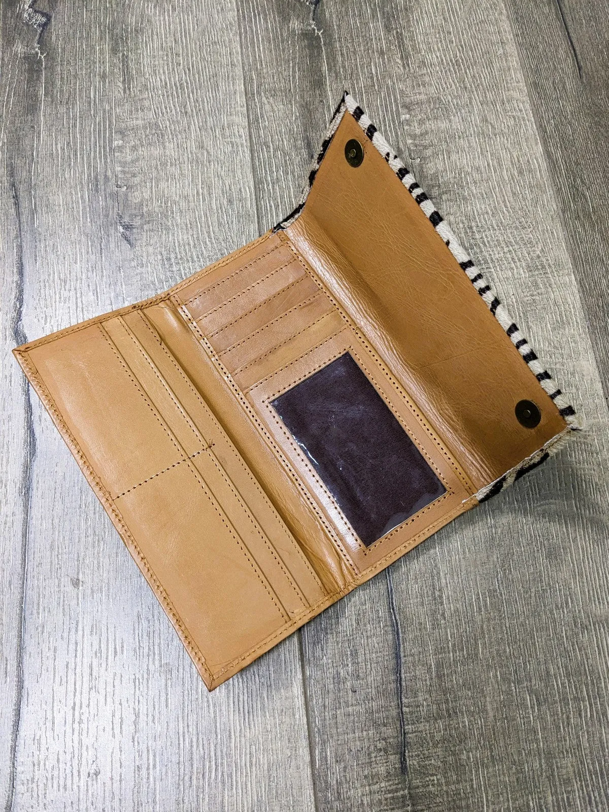 Leather And Animal Wallet