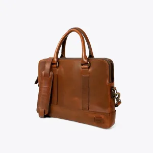 Leather Attaché Briefcase | Elderwood Brown