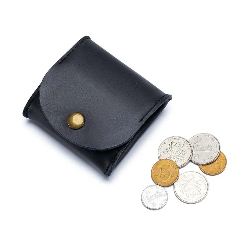 Leather Coin Pouch Mini Change Holder