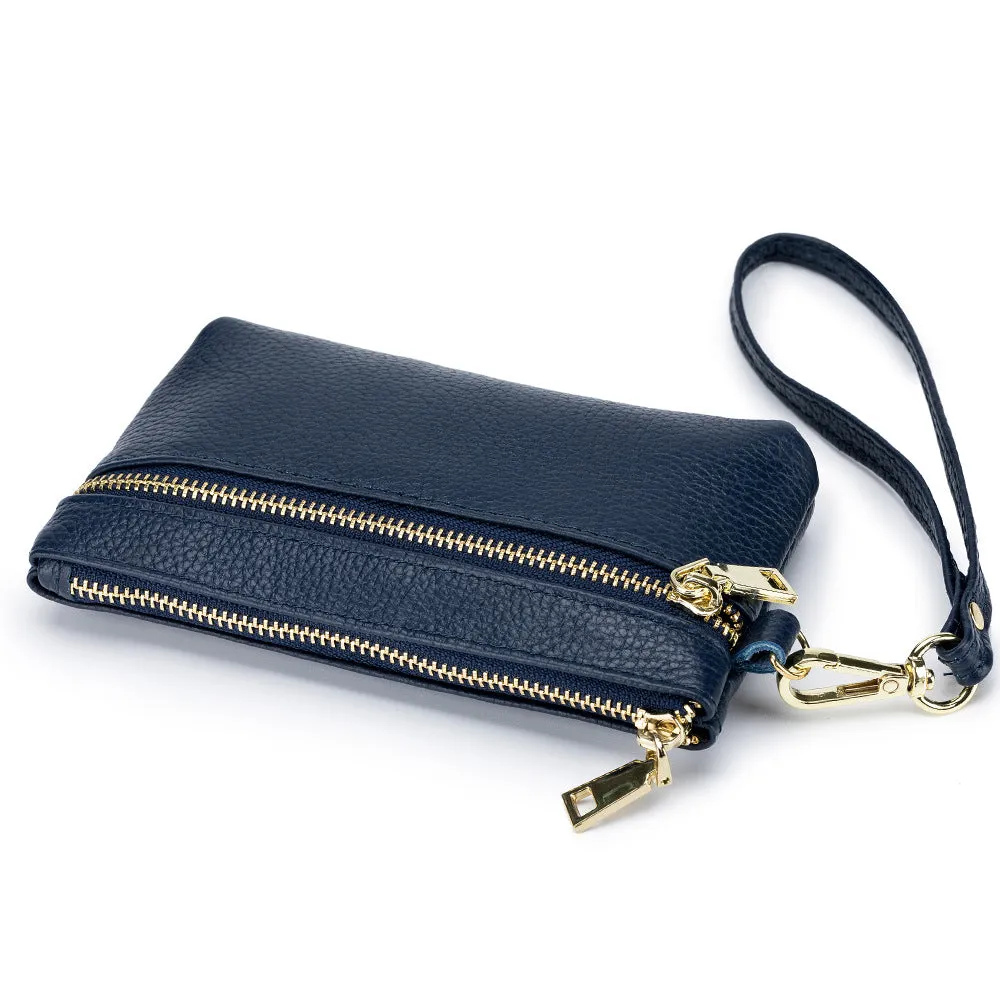 Leather Grocery Carrying Clutch Korean Style Purses
