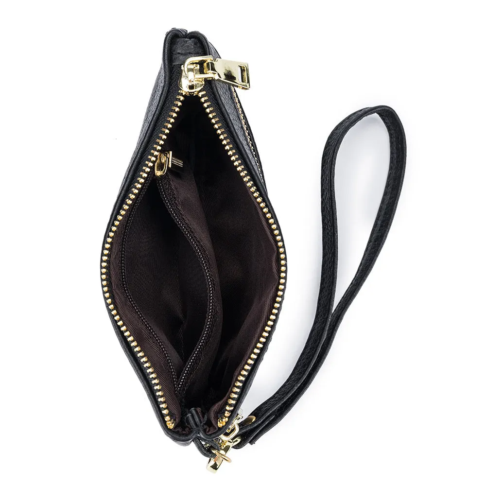 Leather Grocery Carrying Clutch Korean Style Purses