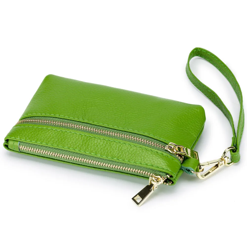 Leather Grocery Carrying Clutch Korean Style Purses