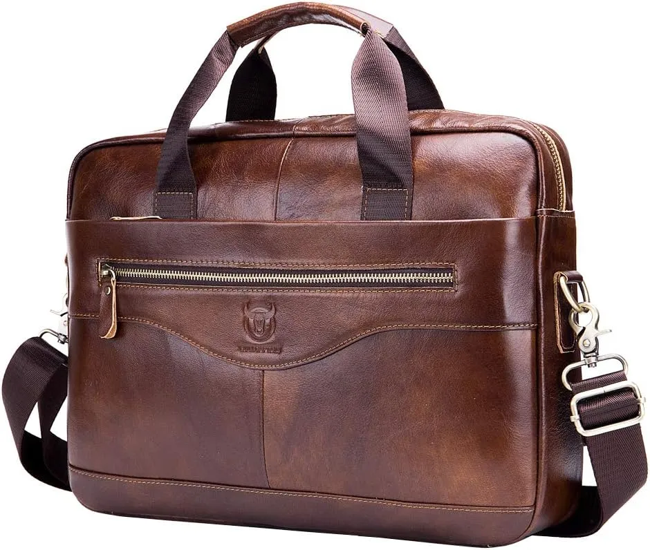 Leather Shoulder Messenger Bag for Men Travel Business