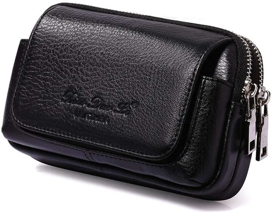 Leather Shoulder Messenger Bag for Men Travel Business
