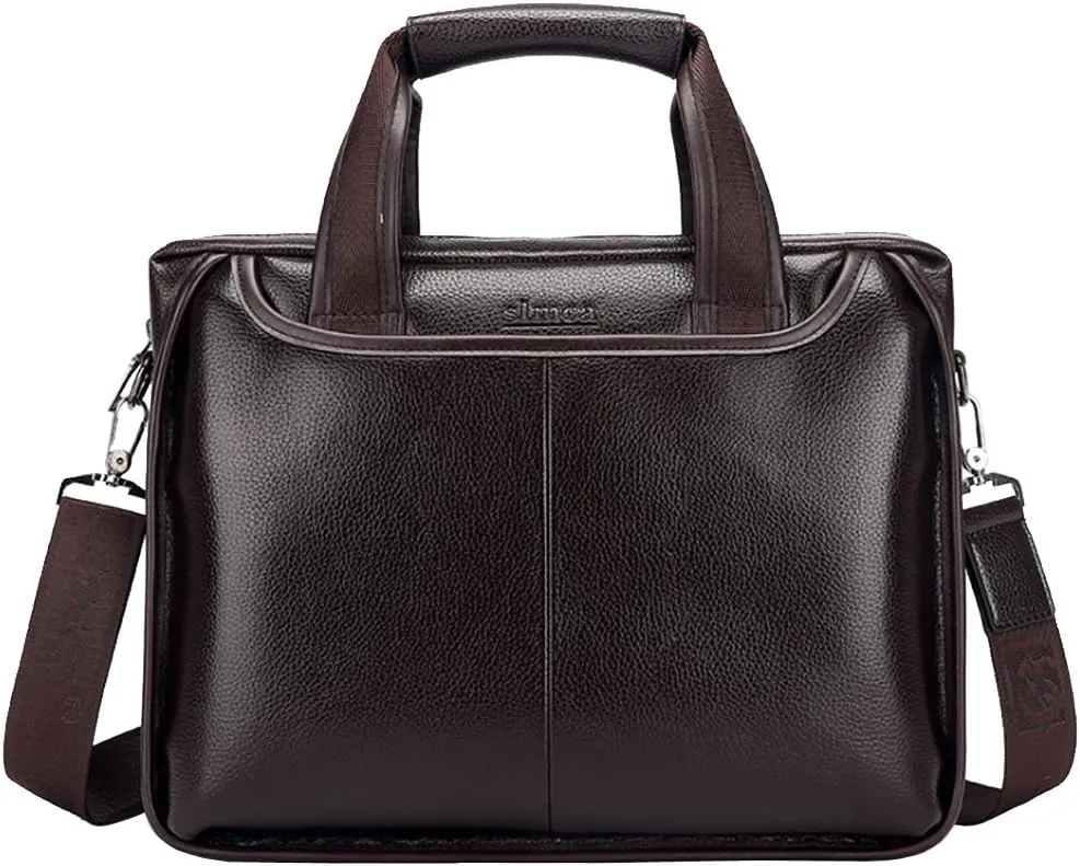 Leather Shoulder Messenger Bag for Men Travel Business