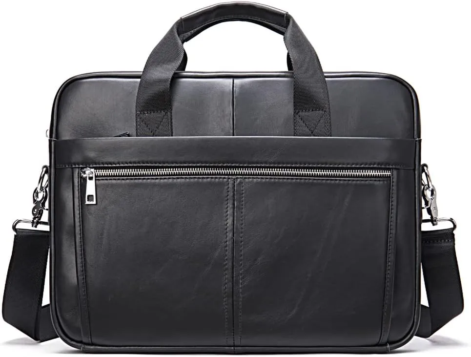 Leather Shoulder Messenger Bag for Men Travel Business