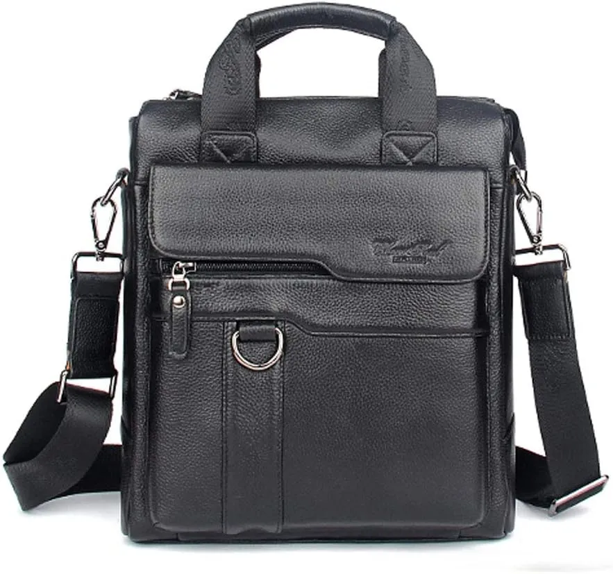 Leather Shoulder Messenger Bag for Men Travel Business