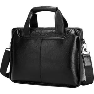 Leather Shoulder Messenger Bag for Men Travel Business