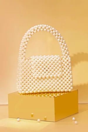 Lenora Pearl handbag - Off-white