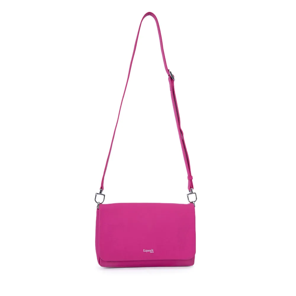 Lipault Plume Elegance Clutch Bag Medium Sweet Fuchsia Size Medium