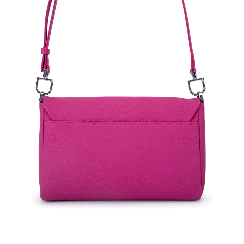 Lipault Plume Elegance Clutch Bag Medium Sweet Fuchsia Size Medium