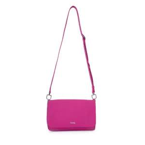 Lipault Plume Elegance Clutch Bag Medium Sweet Fuchsia Size Medium