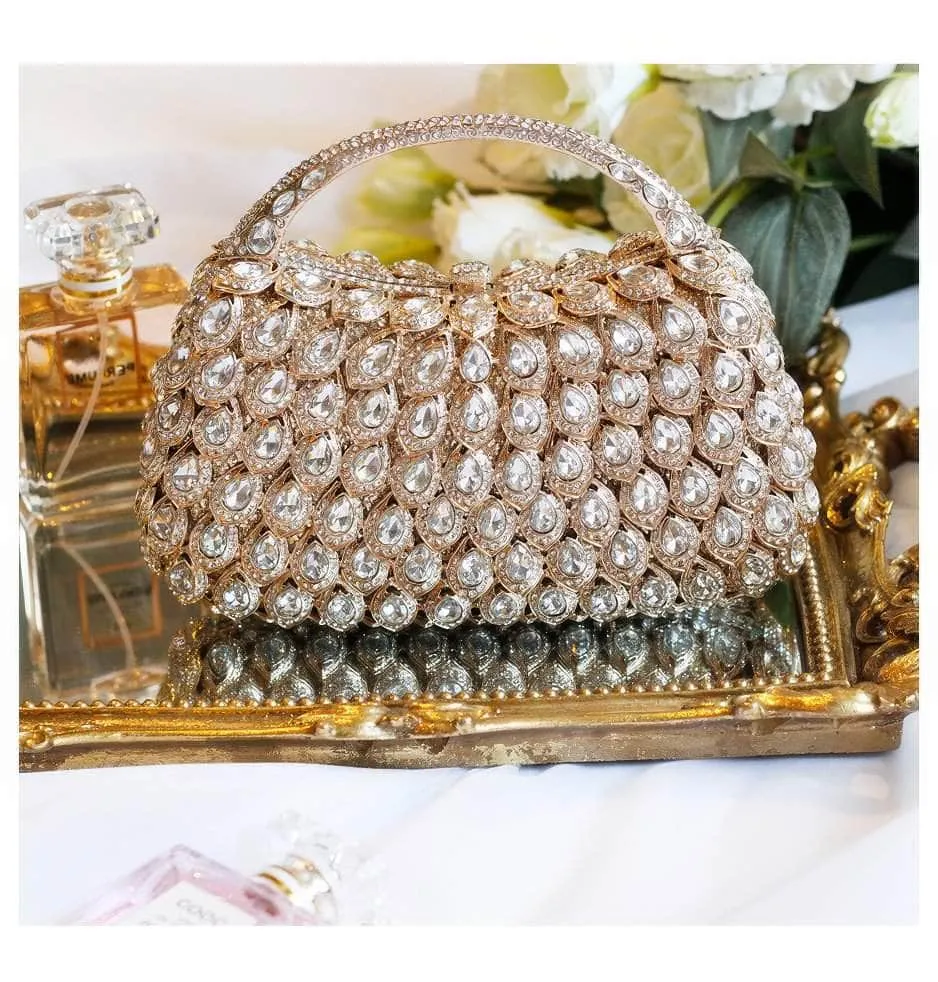 Luxury Crystal Rhinestone Diamante Evening Clutch