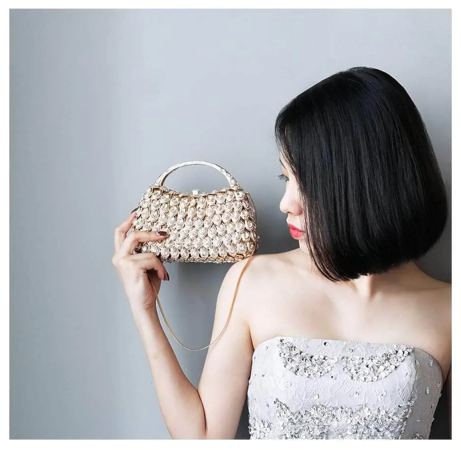 Luxury Crystal Rhinestone Diamante Evening Clutch