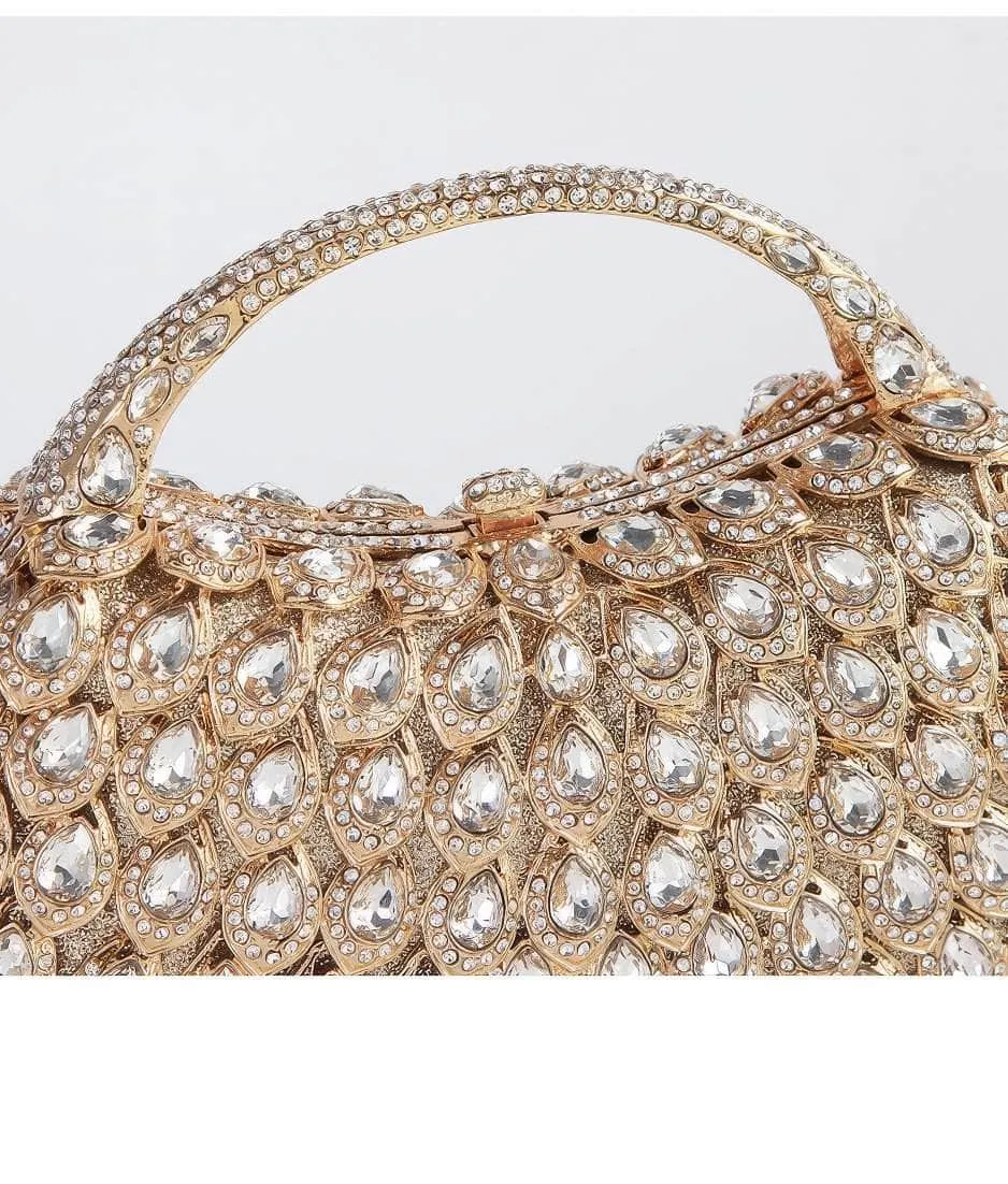 Luxury Crystal Rhinestone Diamante Evening Clutch